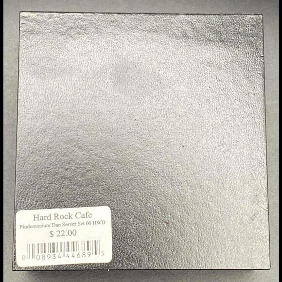 Hard Rock Cafe HOLLYWOOD PINDEMONIUM 2000 Dan & Server Set ~ in Gift Box - Picture 7 of 7